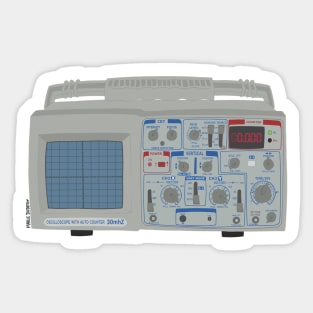 Oscilloscope Sticker